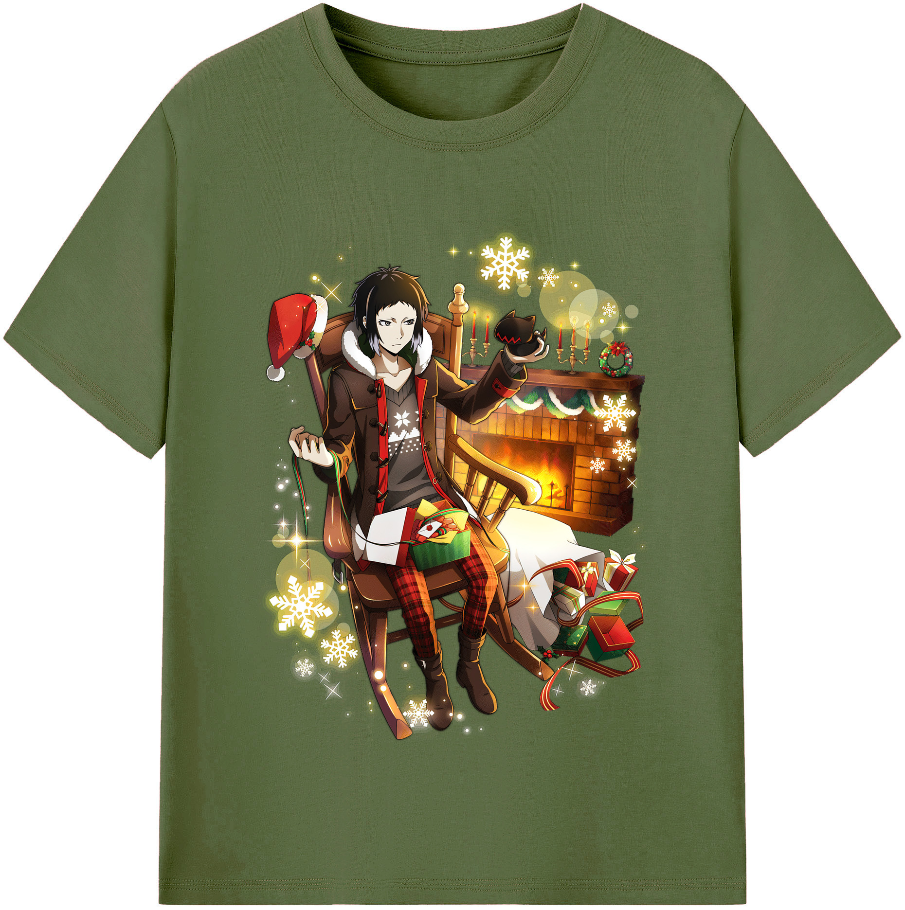 （画像用） 文豪ストレイドッグス Bungo Stray Dogs 綿100％半袖Tシャツ（フロントプリント）